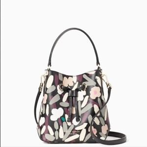 Kate Spade New York Eva Fete Floral Mini Bucket Bag NWOT